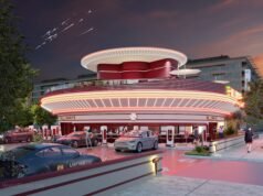 Tesla’s New Drive-In Diner Is Straight Out of The Jetsons — Burgers, Big Screens & EV Charging 24/7