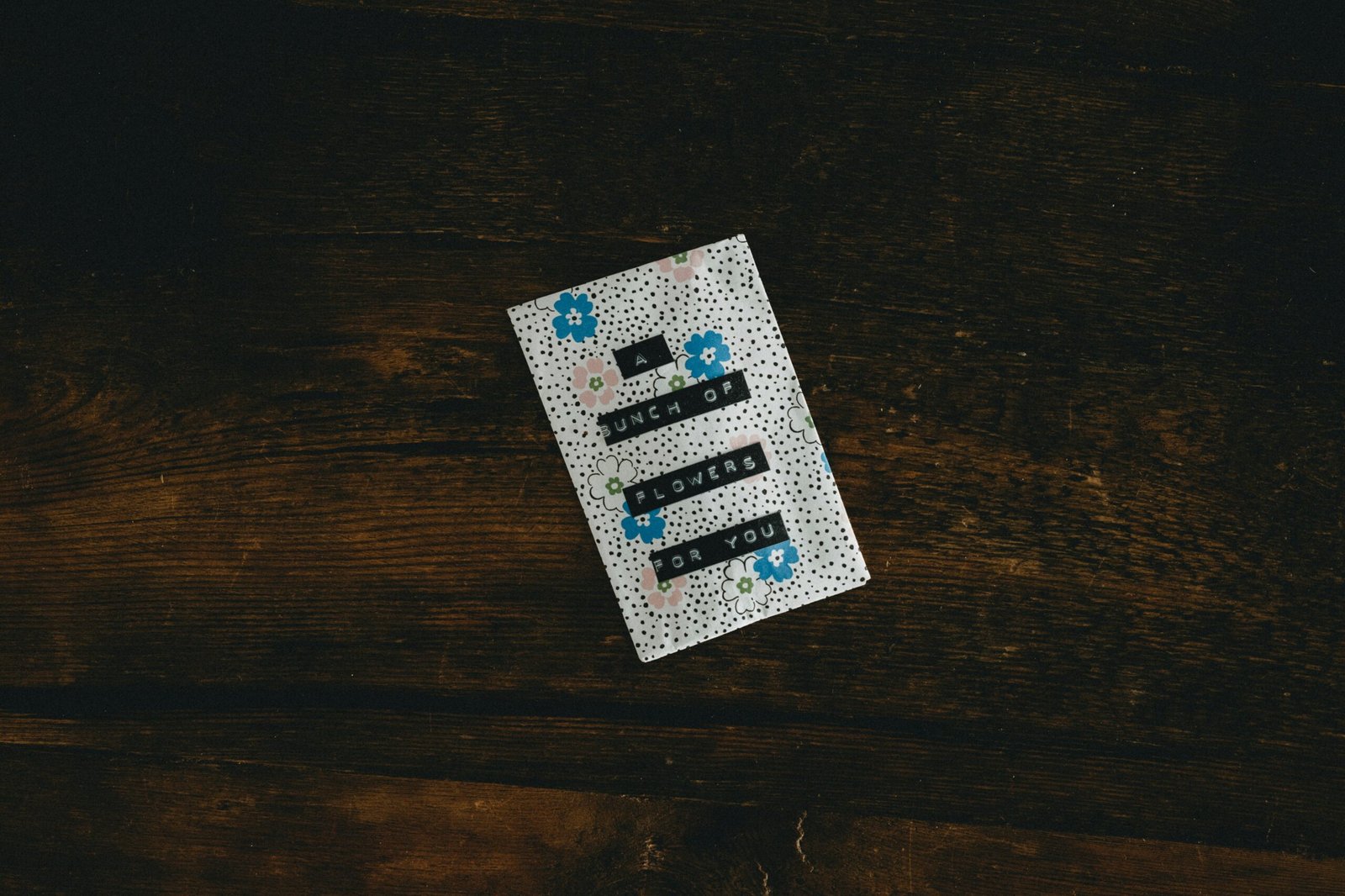 white and black polka white and black polka dot card
